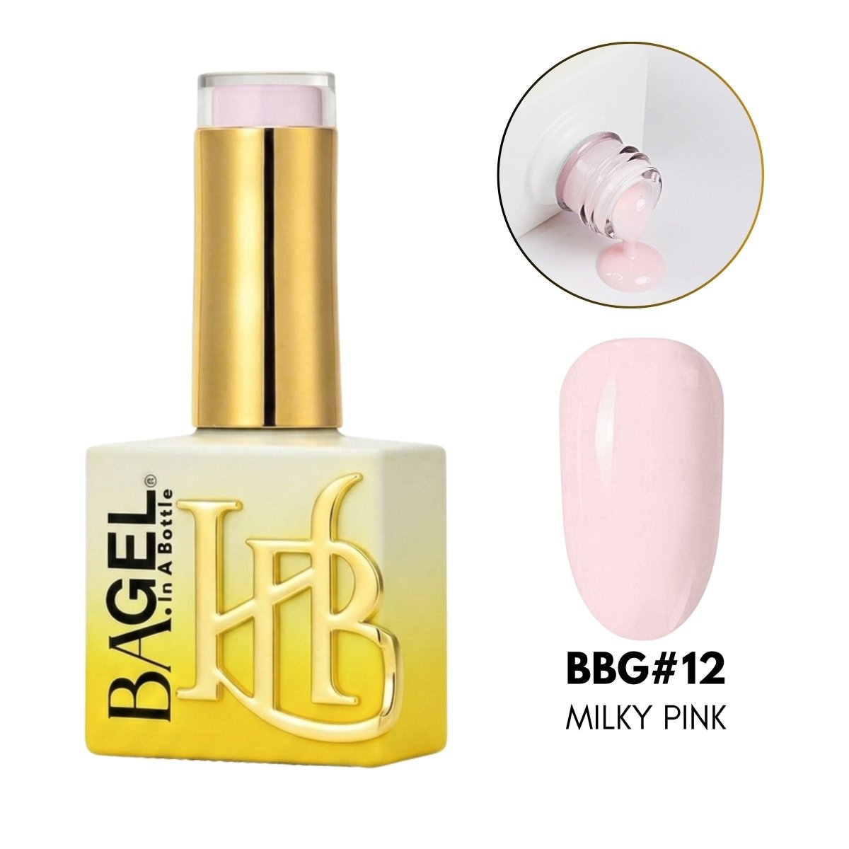 BA.GEL® Builder Bottle Gel (BBG) BBG#12 - Milky Pink (20ml) - HyBa® BEAUTY