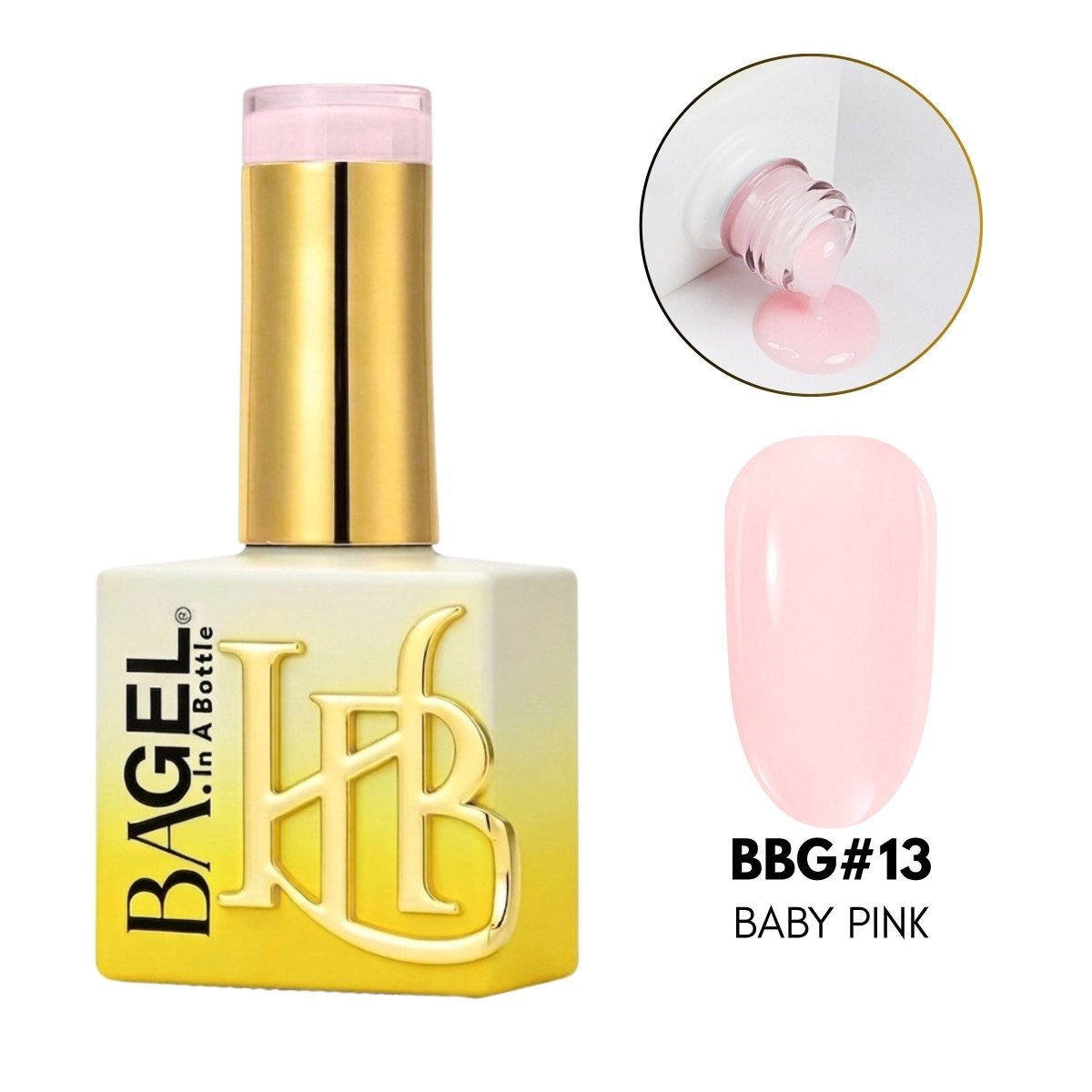BA.GEL® Builder Bottle Gel (BBG) BBG#13 - Baby Pink (20ml) - HyBa® BEAUTY