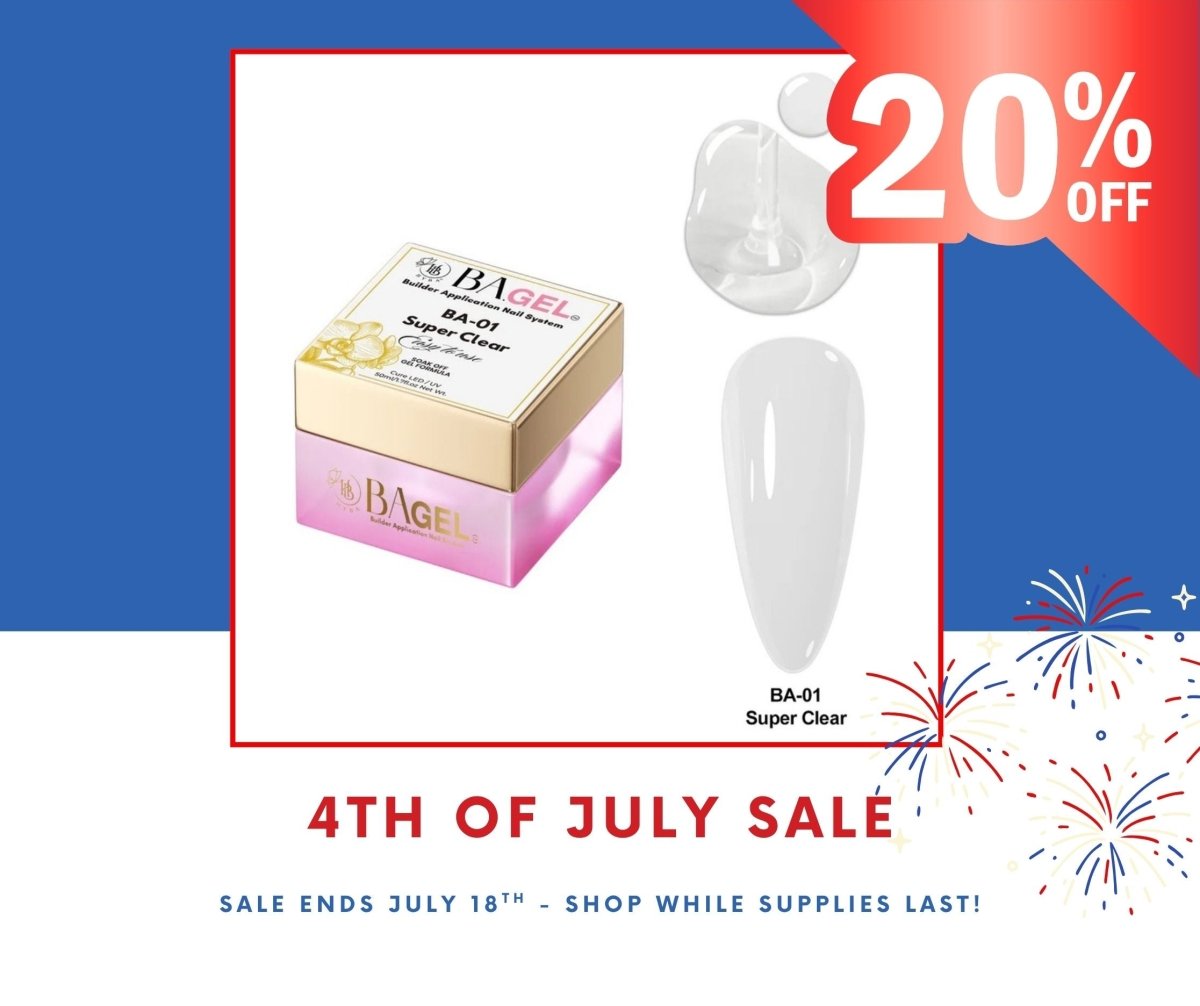 BA.GEL - Builder Gel BA01 Super Clear - 4th of JULY SALE - HYBA BEAUTY