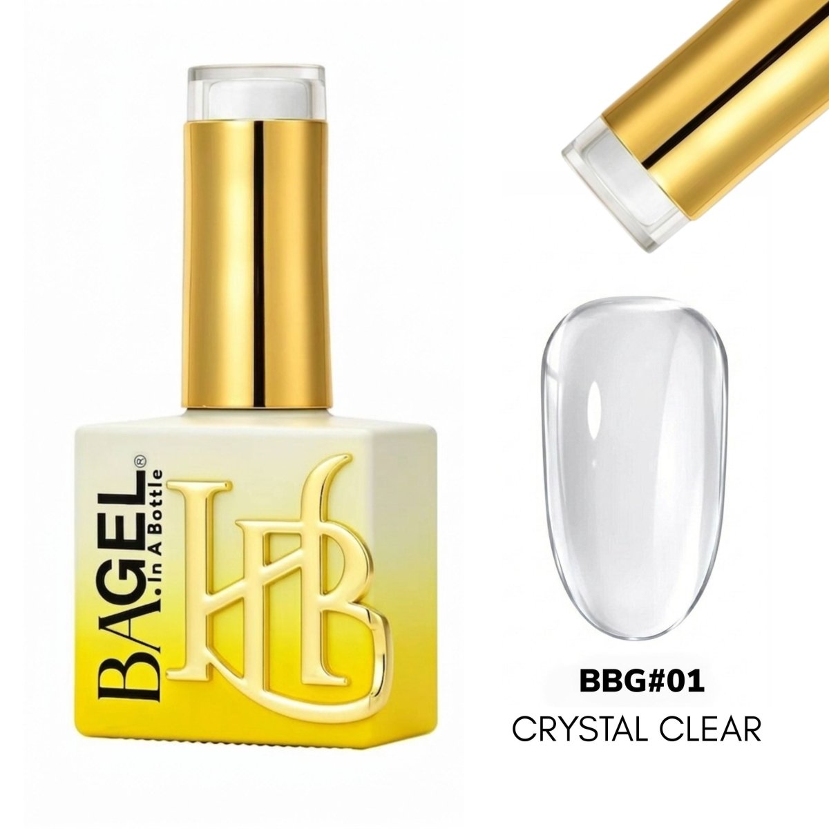 BBG01 - Crystal Clear - Builder Bottle Gel (BBG) - HYBA BEAUTY