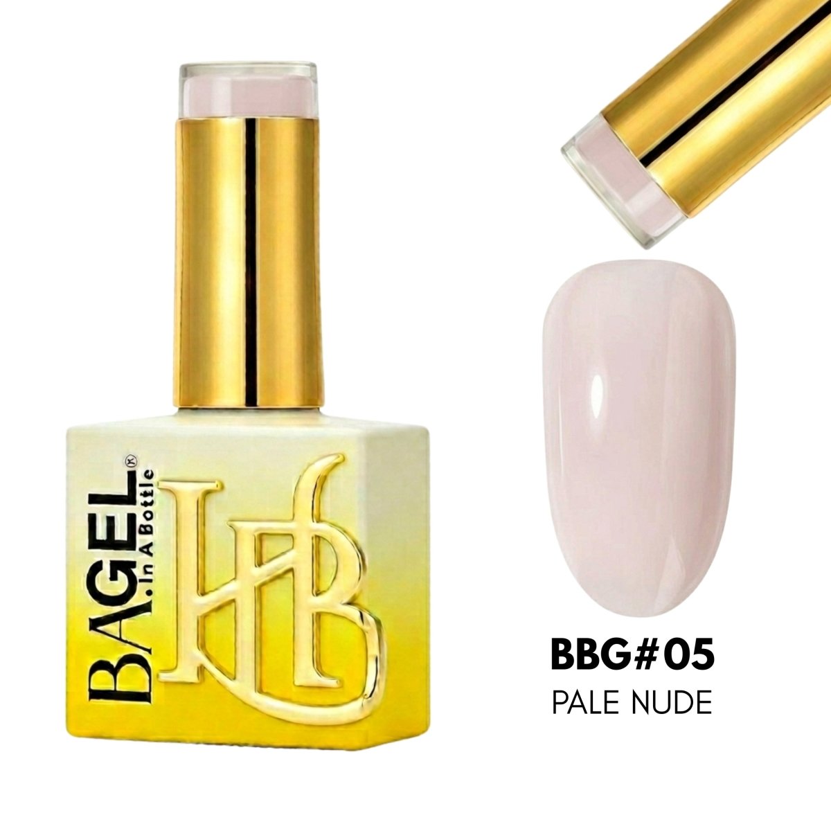BBG05 - Pale Nude - Builder Bottle Gel - HYBA BEAUTY