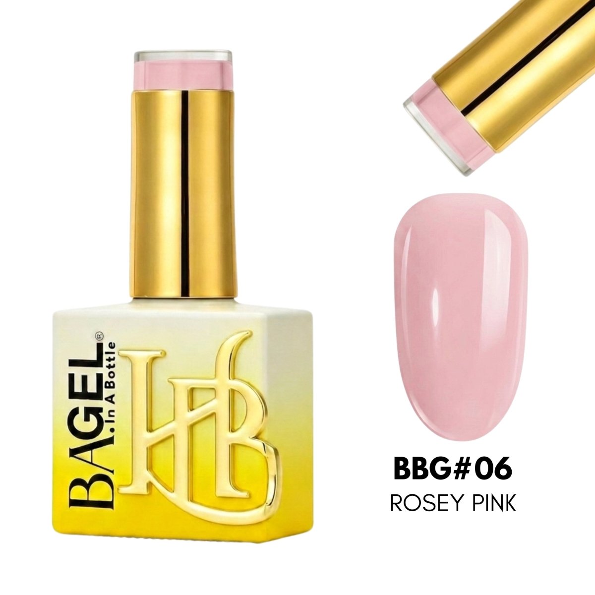 BBG06 - Rosey Pink - Builder Bottle Gel - HYBA BEAUTY