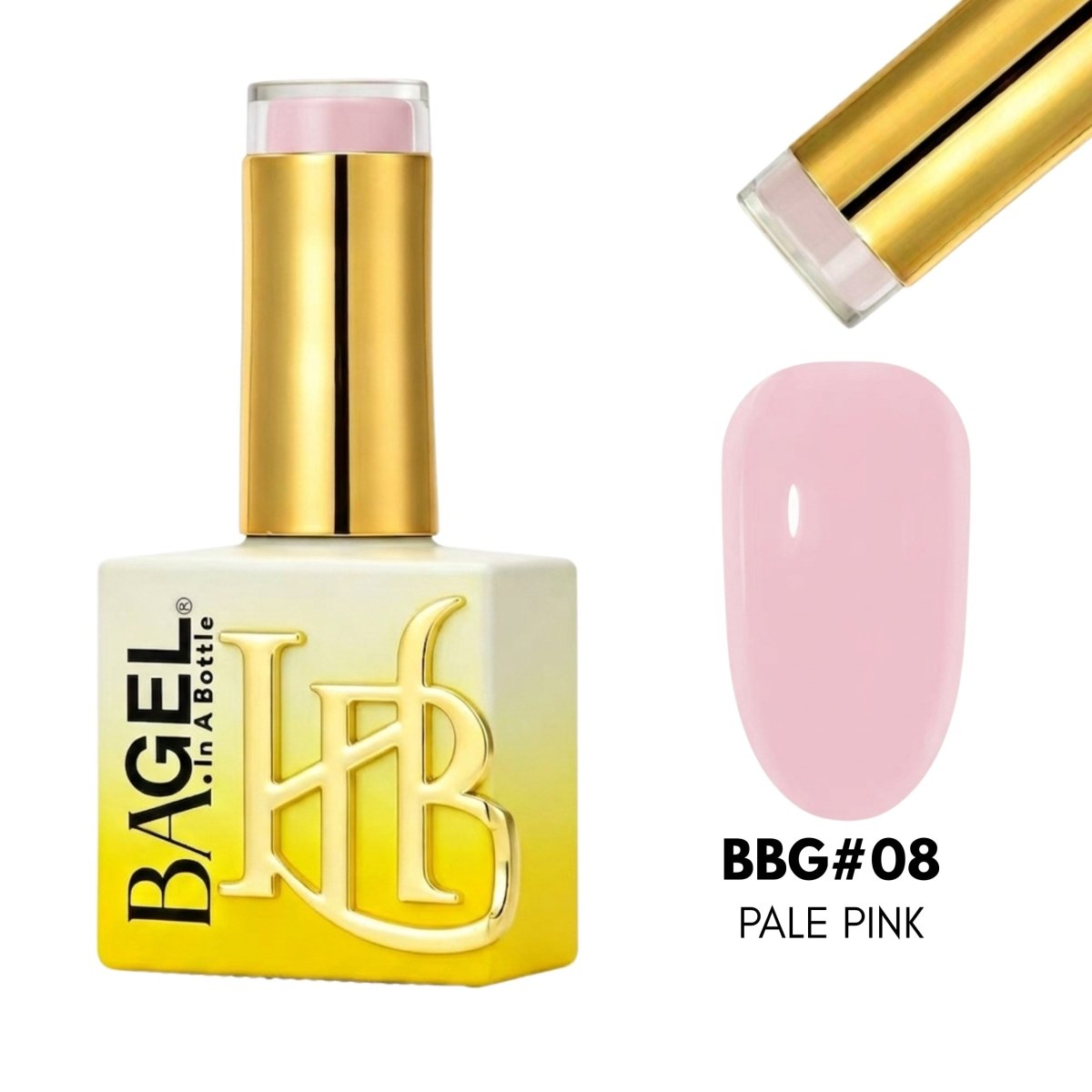 BBG08 - Pale Pink - Builder Bottle Gel - HYBA BEAUTY