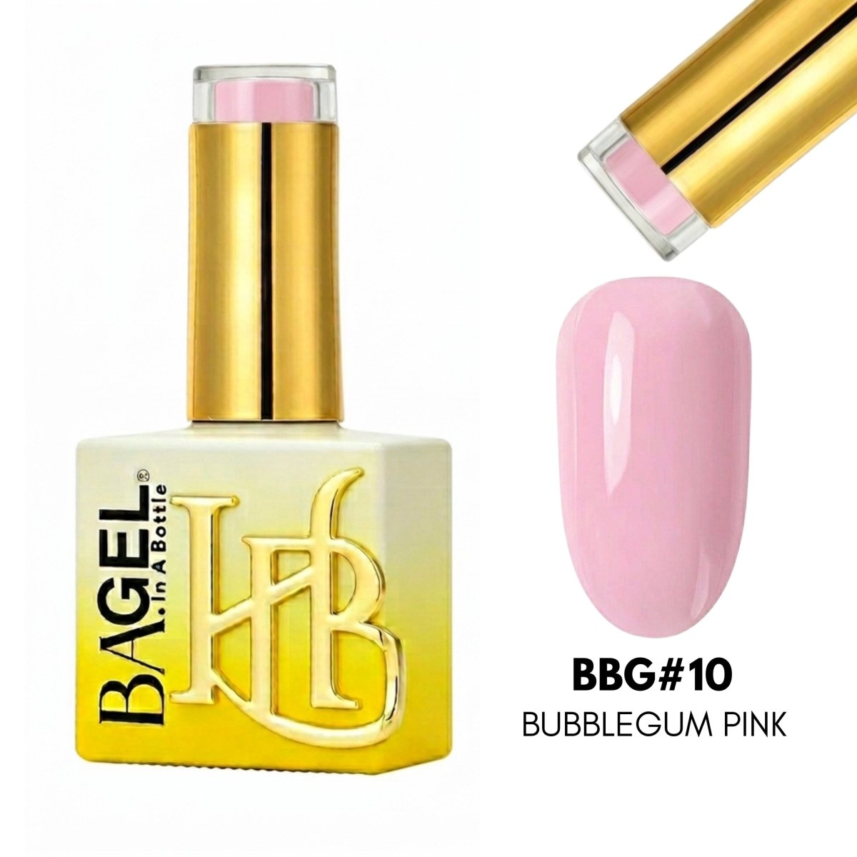 BBG10 - Bubblegum Pink - Builder Bottle Gel - HYBA BEAUTY