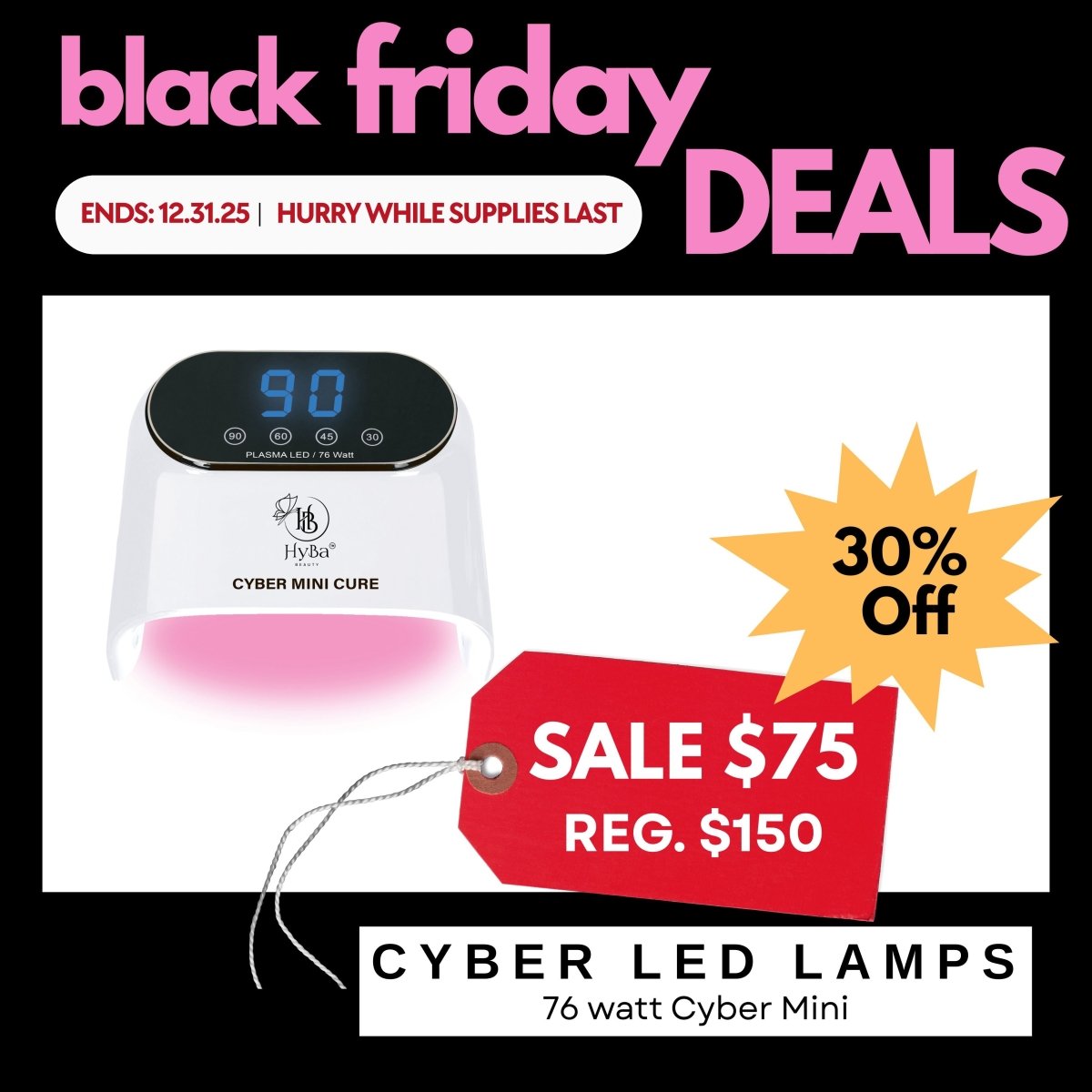 BLACK FRIDAY SALE - CYBER MINI LAMP 30% OFF - HYBA BEAUTY