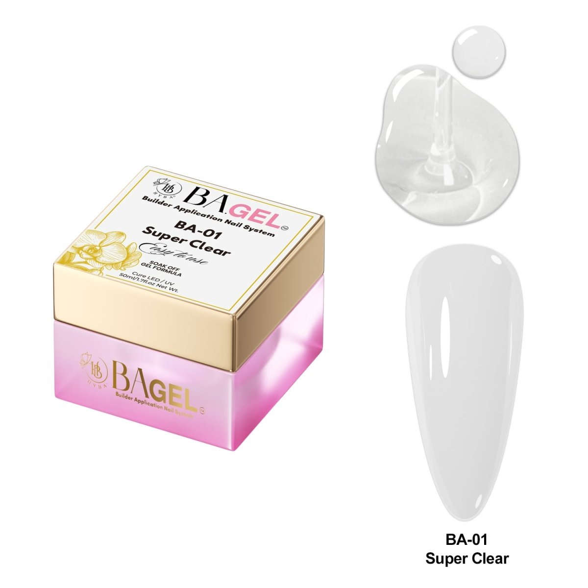 Builder Gel Application Nail System - BA.GEL - HYBA BEAUTY