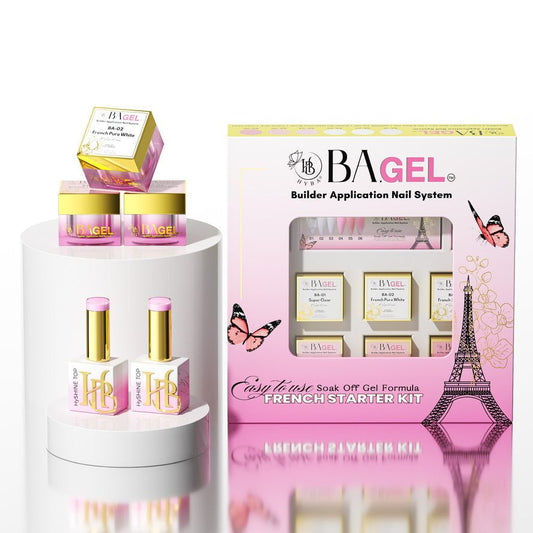 Builder Gel - BA.GEL FRENCH Starter Kit - HYBA BEAUTY