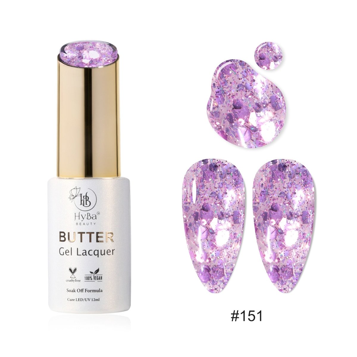 BUTTER Gel Polish SERIES 16 (Colors 151 - 160) - HYBA BEAUTY