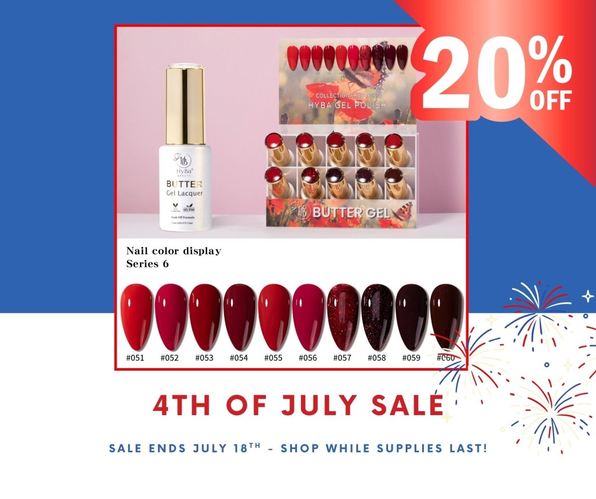 BUTTER Gel Collection 6 - 4th of JULY SALE - HYBA BEAUTY