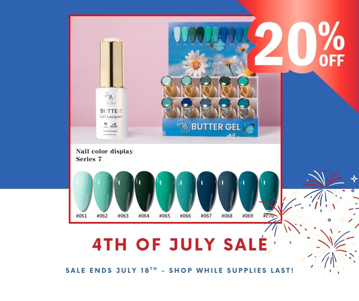 BUTTER Gel Collection 7 - 4th of JULY SALE - HYBA BEAUTY