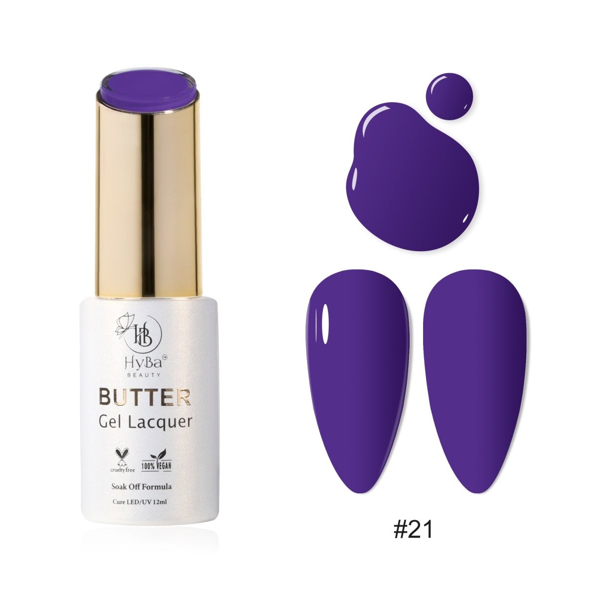 BUTTER Gel Polish SERIES 3 (Colors 021 - 030) - HYBA BEAUTY