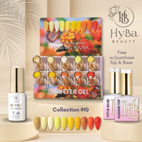 BUTTER Gel Polish SERIES Collection 10 (Colors 091 - 100) - Free Top & Base - HYBA BEAUTY