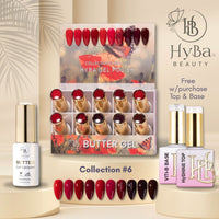 BUTTER Gel Polish SERIES Collection 6 (051 - 060) - Free Top & Base - HYBA BEAUTY