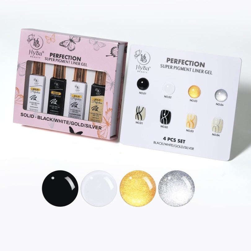 CLASSIC SOLID PRIME Liner Gel Set / 4pcs colors - HYBA BEAUTY