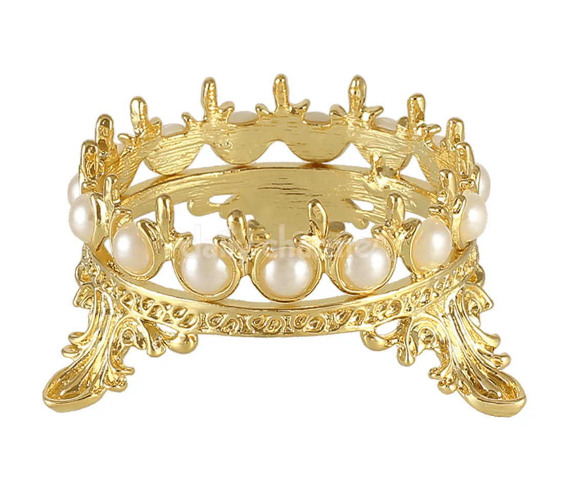 Crown Brush Holder. - GOLD - HYBA BEAUTY