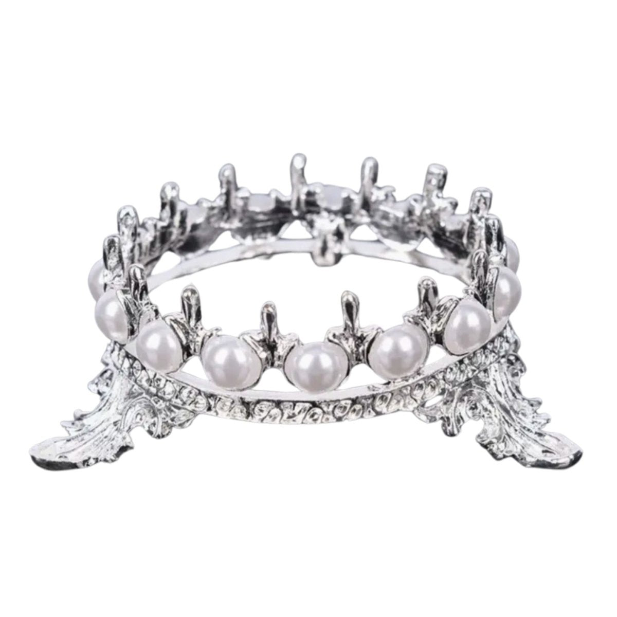 Crown Brush Holder. - SILVER - HYBA BEAUTY