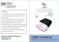 CYBER MAX Cure Nail Gel Machine 90watt / Pink Light - HYBA BEAUTY