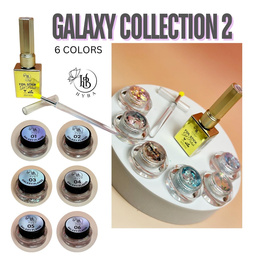 GALAXY FLAKES Collection 2 - 6 Colors Box Set - HYBA BEAUTY