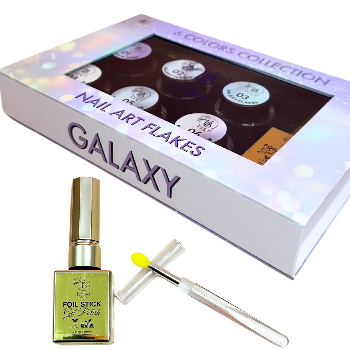 GALAXY FLAKES Collection 2 - 6 Colors Box Set - HYBA BEAUTY