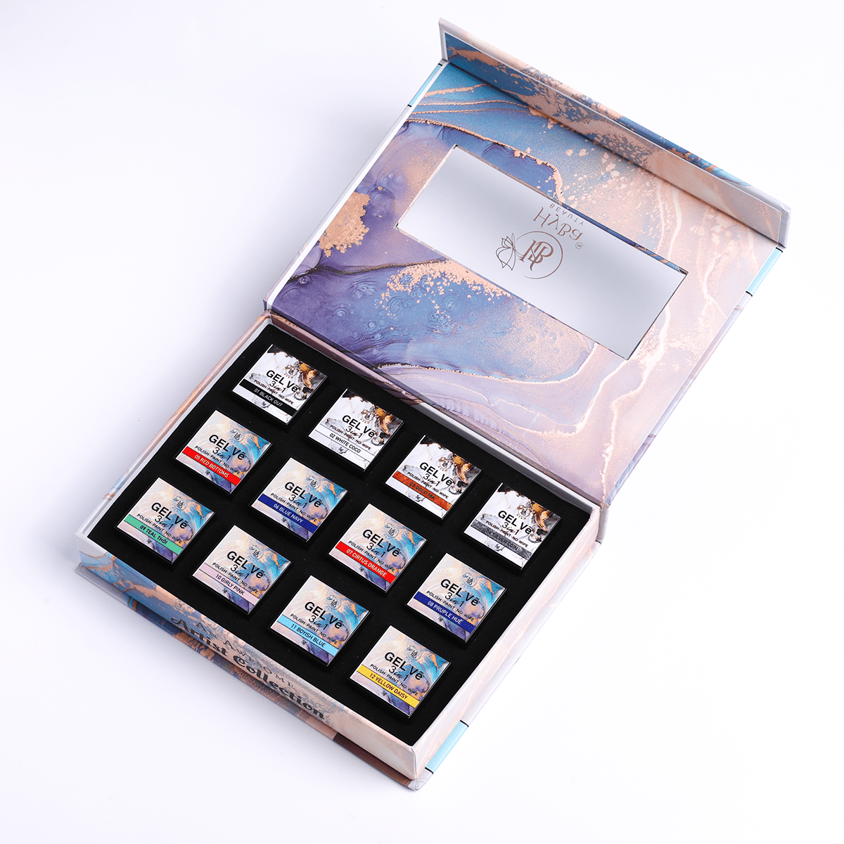 GEL Vẽ Prime Collection Artist Gel / 12pcs set (5g each) - HYBA BEAUTY
