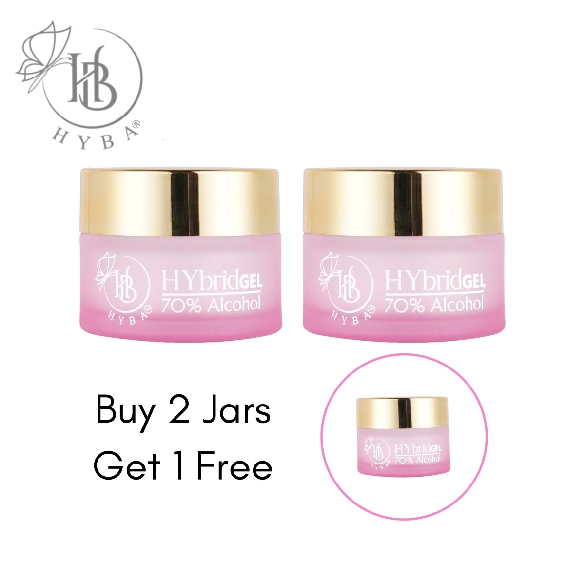 Glass Alcohol Solution Jar - 1 Pcs - HYBA BEAUTY