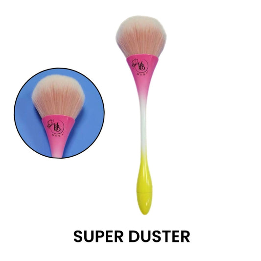 HB SUPER DUSTER Brush (Pink & Yellow) - HYBA BEAUTY