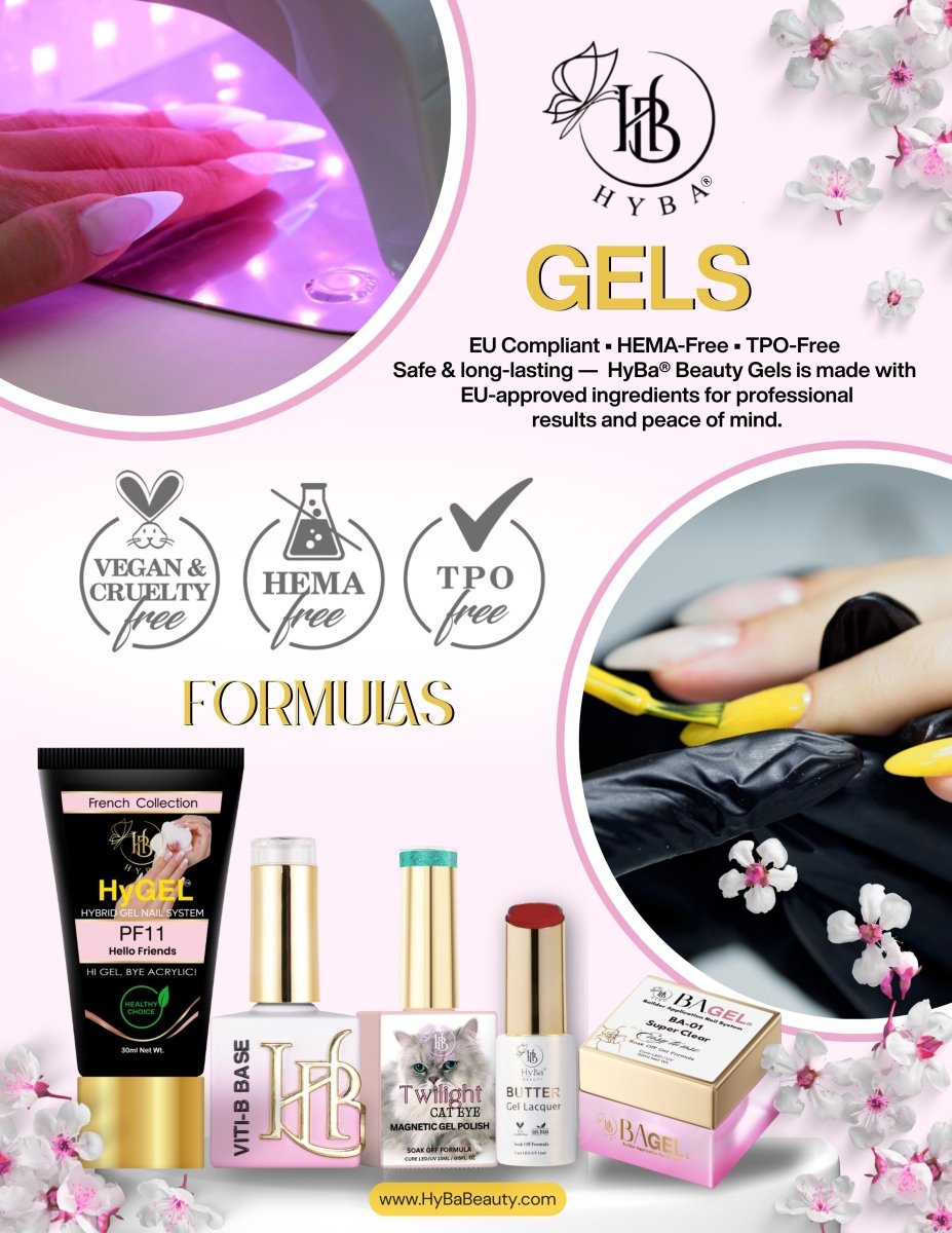 HyBa® Beauty - Nail Posters for Marketing New Services - HYBA BEAUTY