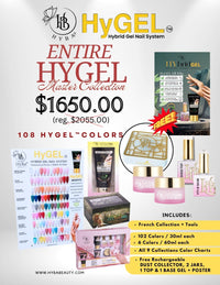 HYBRID GEL BUNDLE - HyGEL Entire Master Full Collections 108 Colors - HYBA BEAUTY