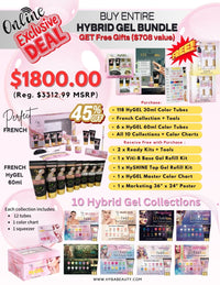 HYBRID GEL BUNDLE - HyGEL Entire Master Full Collections 108 Colors - HYBA BEAUTY