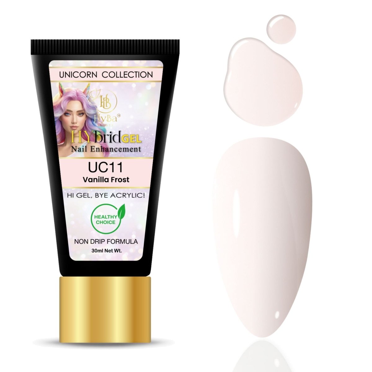 Hybrid Gel - HyGEL® 30ml / UC11 Vanilla Frost - 30ml - HyBa® BEAUTY