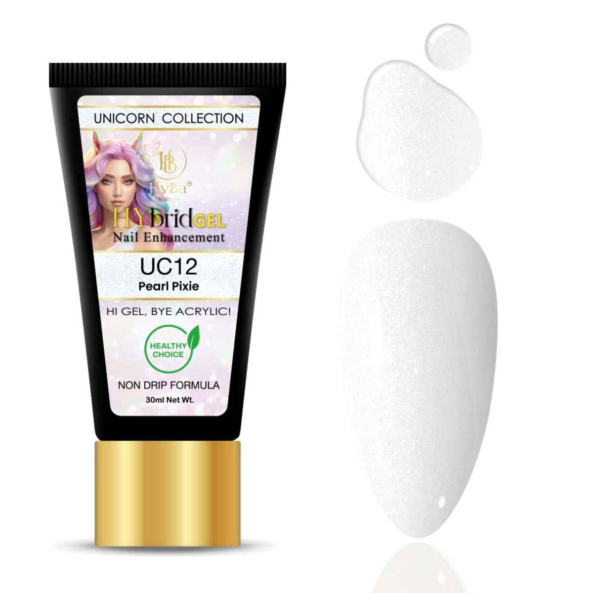 Hybrid Gel - HyGEL® 30ml / UC12 Pearl Pixie - HyBa® BEAUTY