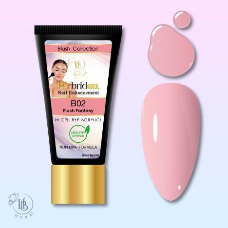 Hybrid Gel - HyGEL® 60ml / B02 Flush Fantasy - HYBA BEAUTY