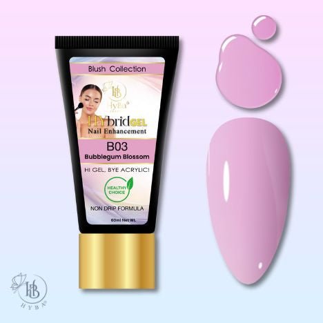 Hybrid Gel - HyGEL® 60ml / B03 Bubblegum Blossom - HYBA BEAUTY