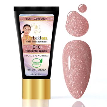 Hybrid Gel - HyGEL® 60ml / B10 Highlighter Sparkle - HyBa® BEAUTY