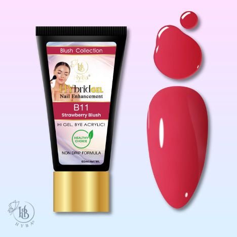Hybrid Gel - HyGEL® 60ml / B11 Strawberry Blush - HYBA BEAUTY