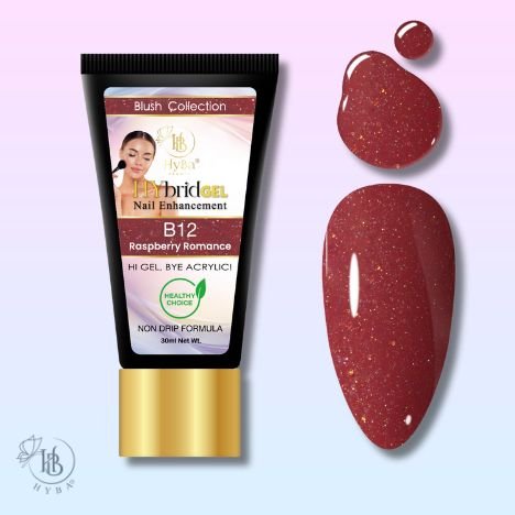 Hybrid Gel - HyGEL® 60ml / B12 Raspberry Romance - HYBA BEAUTY