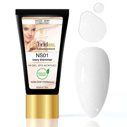 Hybrid Gel - HyGEL® 60ml / NS01 Ivory Shimmer - HyBa® BEAUTY