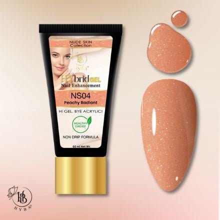 Hybrid Gel - HyGEL® 60ml / NS04 Peachy Radiant - HYBA BEAUTY