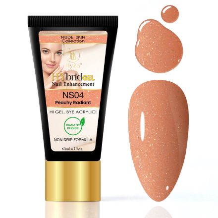Hybrid Gel - HyGEL® 60ml / NS04 Peachy Radiant - HyBa® BEAUTY