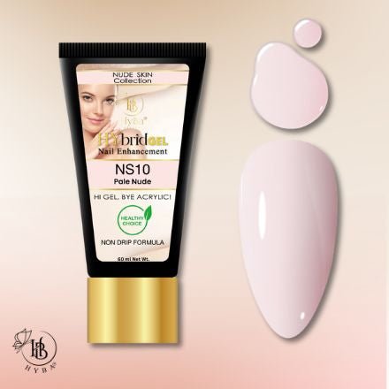 Hybrid Gel - HyGEL® 60ml / NS10 Pale Nude - HYBA BEAUTY