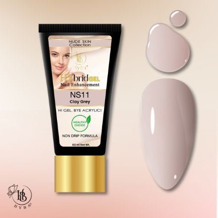 Hybrid Gel - HyGEL® 60ml / NS11 Clay Grey - HYBA BEAUTY