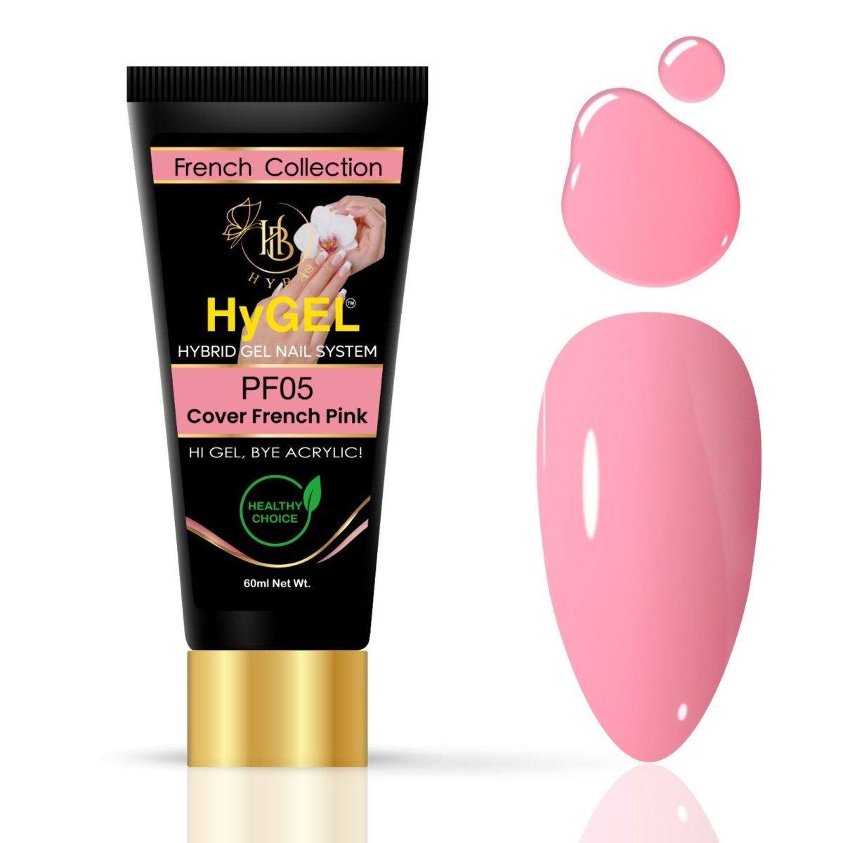 Hybrid Gel - HyGEL 60ml / #PF05 Cover French Pink - HyBa® BEAUTY