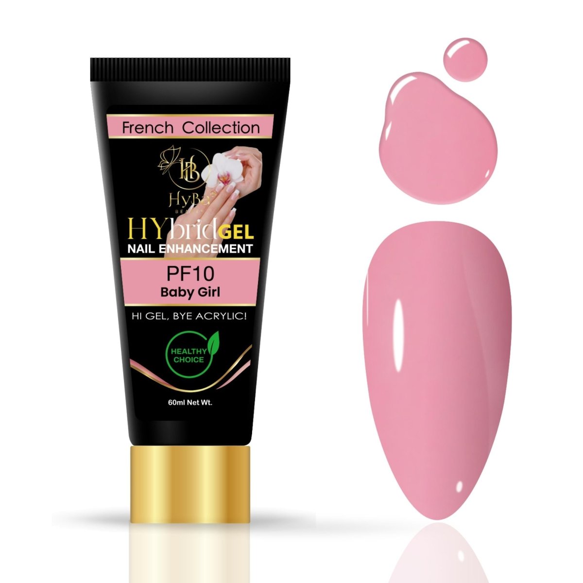 Hybrid Gel - HyGEL 60ml / #PF10 Baby Girl Pink - HyBa® BEAUTY