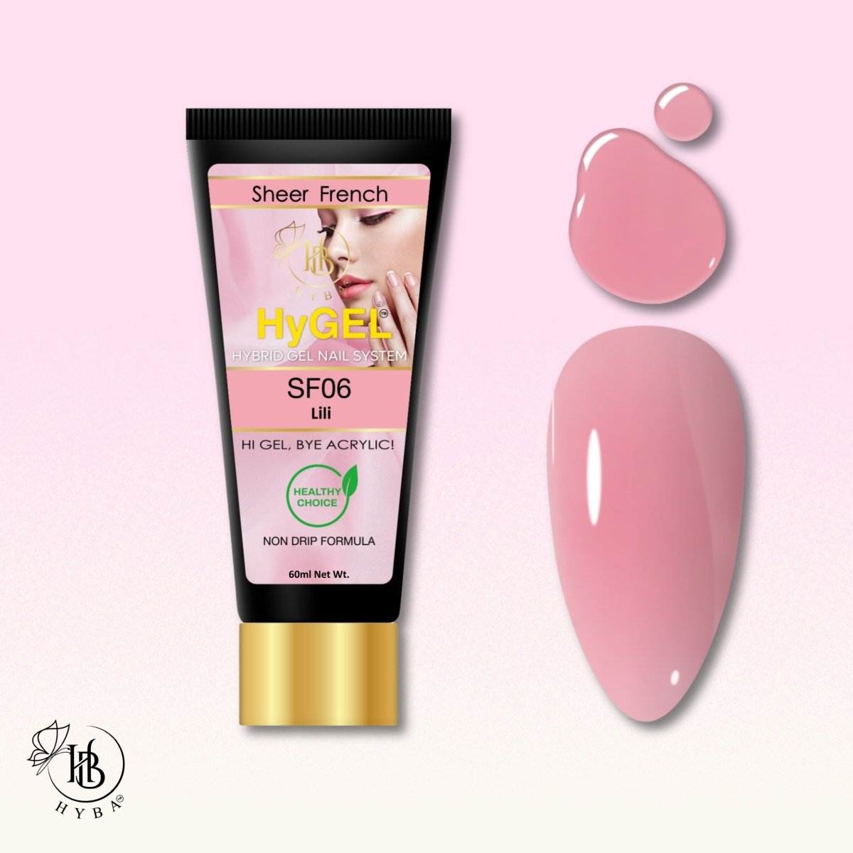Hybrid Gel - HyGEL® 60ml / SF06 Lili - HYBA BEAUTY