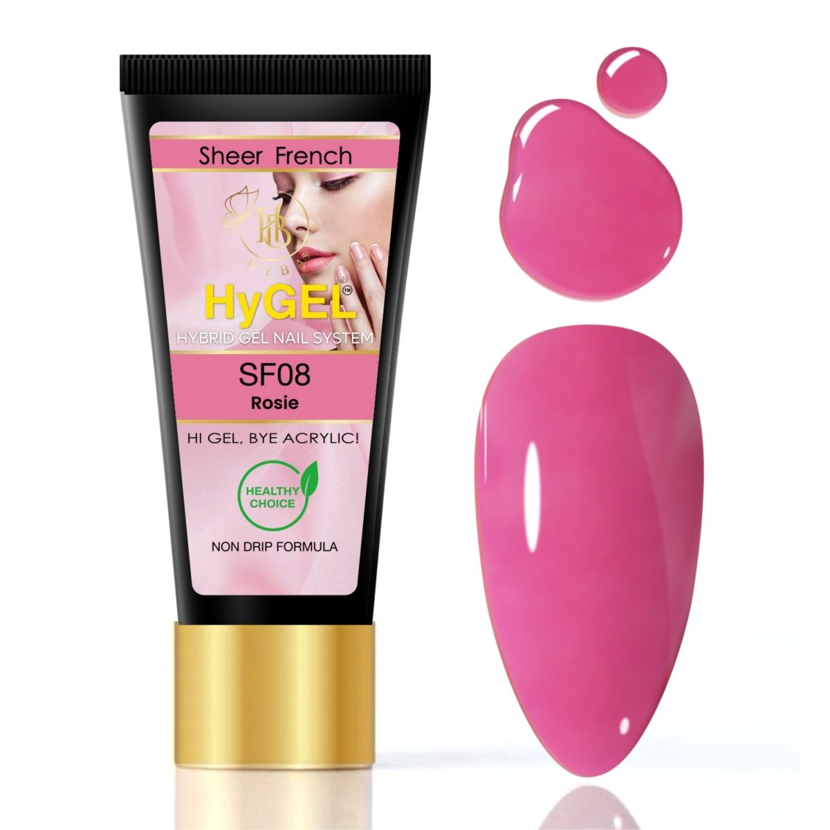Hybrid Gel - HyGEL® 60ml / SF08 Rosie - HyBa® BEAUTY