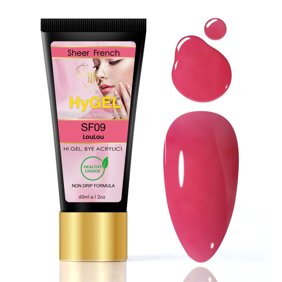 Hybrid Gel - HyGEL® 60ml / SF09 Lou Lou - HyBa® BEAUTY