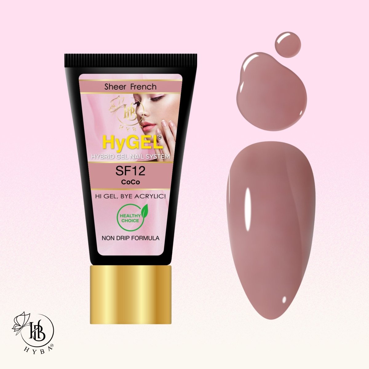 Hybrid Gel - HyGEL® 60ml / SF12 Coco - HYBA BEAUTY