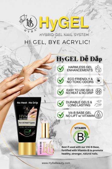 Hybrid Gel - HyGEL Marketing Posters - HYBA BEAUTY