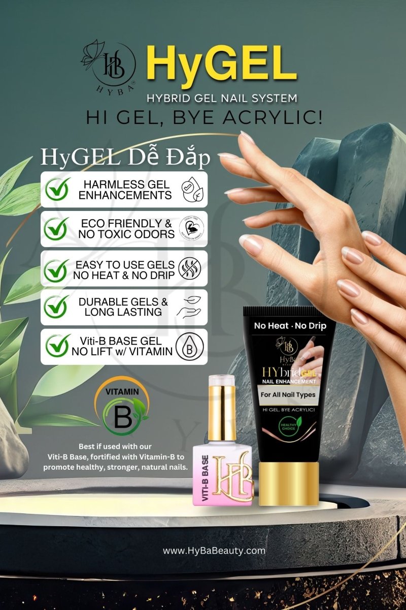 Hybrid Gel - HyGEL Marketing Posters - HYBA BEAUTY