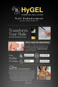 Hybrid Gel - HyGEL Marketing Posters - HYBA BEAUTY